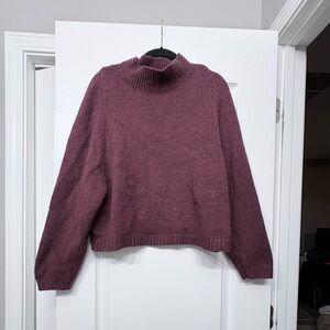 Old Navy Maroon Turtleneck Sweater